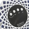 نمای کلوزآپ بالای دستگاه یو وی ال ای دی ناخن SUN YC-57B، نمایش دکمهها، صفحه نمایش LCD و پنجرههای کنار دکمهها