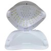 دستگاه یو وی ال ای دی ناخن SUN YC-57B از نمای روبرو، نمایش LEDهای داخلی و سینی کمی جدا شده به حالت باز مانند صدف