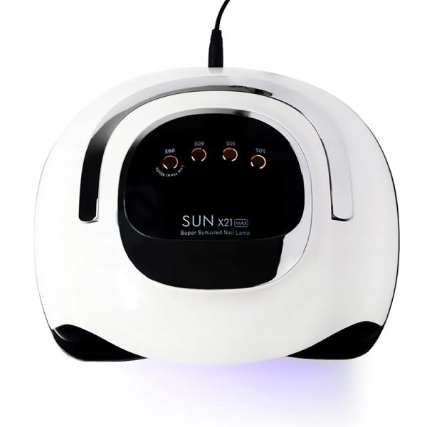 دستگاه یو وی ال ای دی ناخن SUN X21 MAX روشن با نور UV و اتصال آداپتور برق